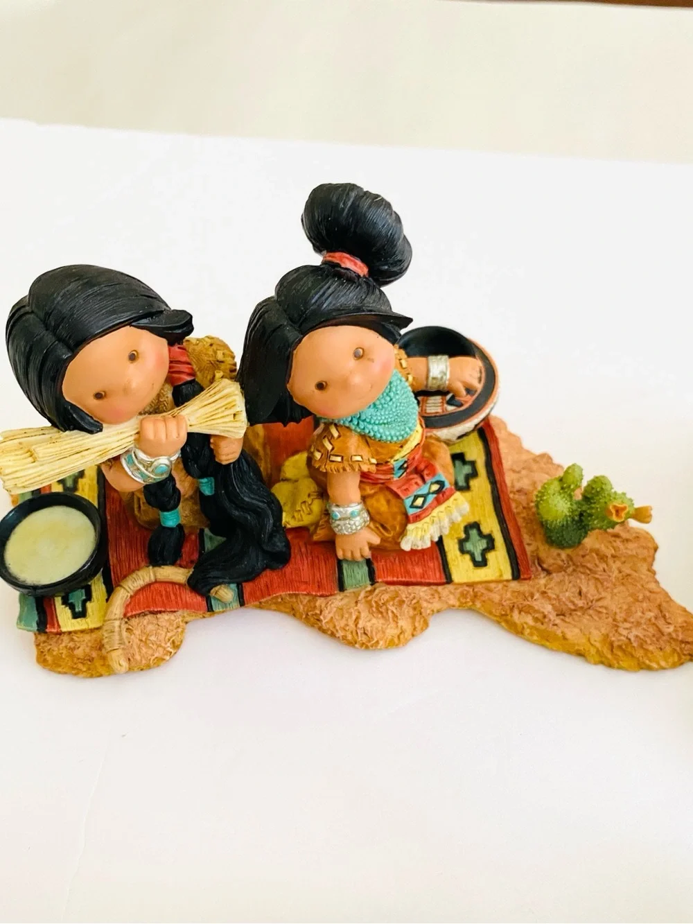 Enesco Vintage Friends of The Feather Figurines Native American Collection Lot